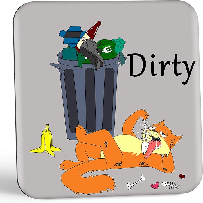 Wine Chuckle Clean Dirty Dishwasher Magnet