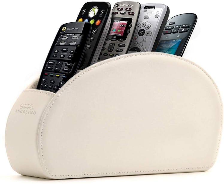 Leather Remote Control Organizer