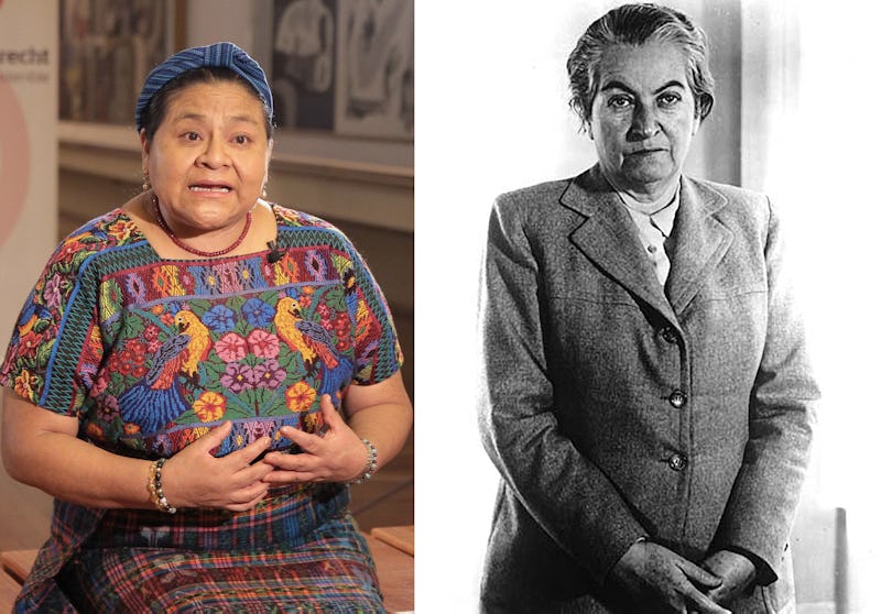 Rigoberta Menchú Tum & Gabriela Mistral, two of the Latinx activists you should have learned about in history class.