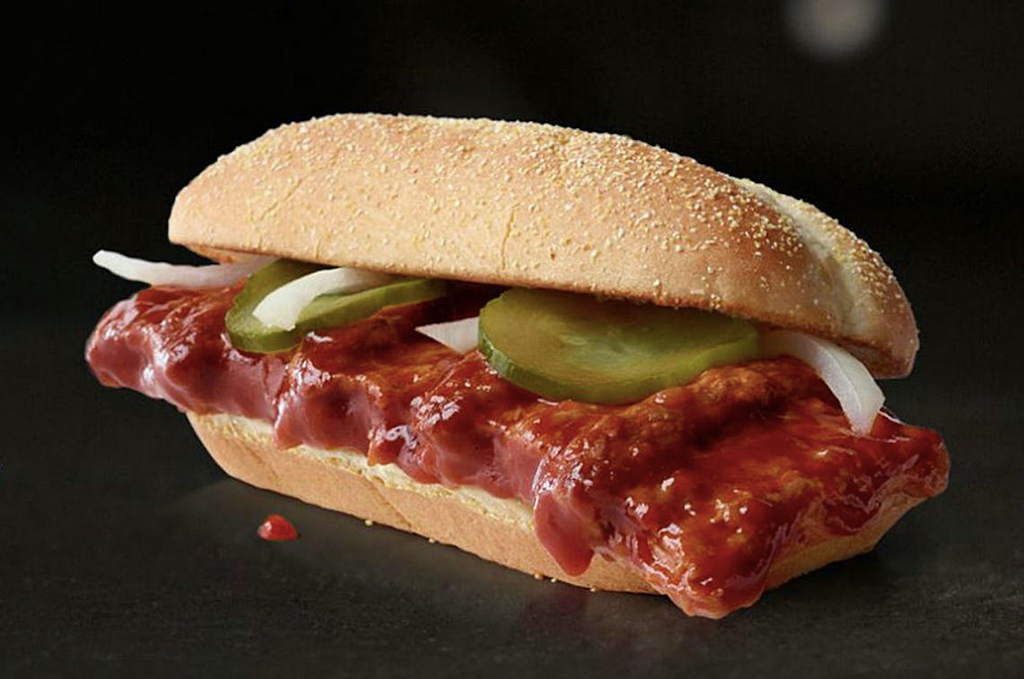 The McDonald's McRib Is Back In 2019 For A Limited Time