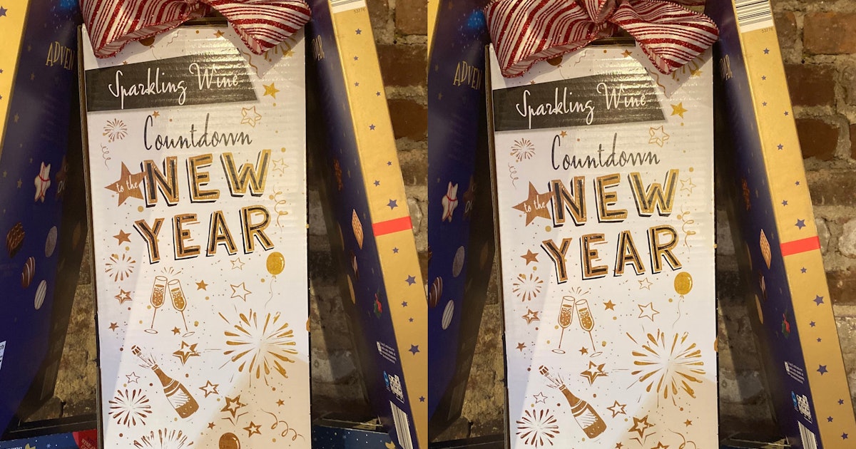 aldi s sparkling wine countdown calendar is the perfect days countdown calendar