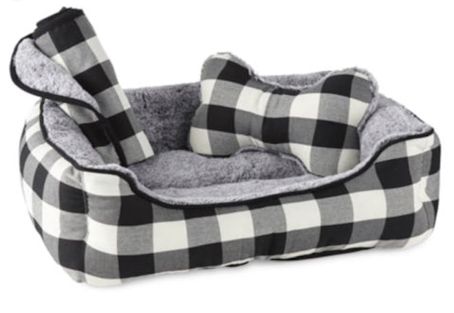 Paw & Tail Gingham Dog Bed Set