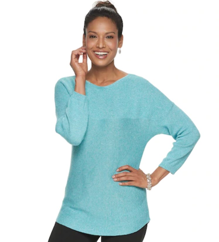 Croft & Barrow Dolman Boatneck Sweater