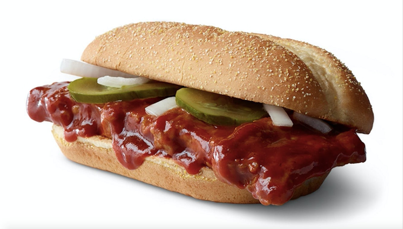 The McDonald's McRib Is Back In 2019 For A Limited Time