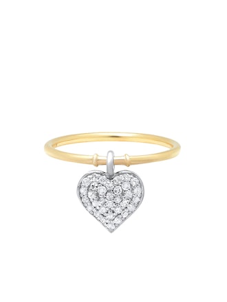 Double Sided Heart Charm Ring