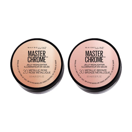 Maybelline Master Chrome Jelly Highlighter Face Makeup, Metallic Bronze + Metallic Rose