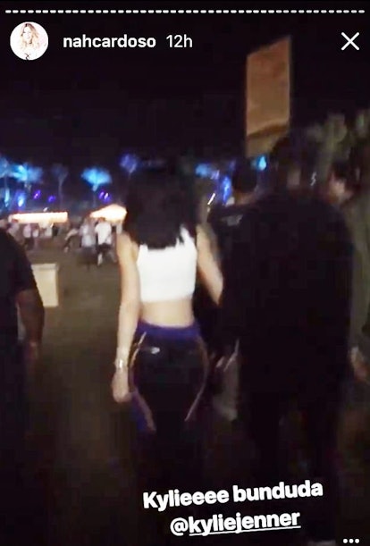 Kylie Jenner & Travis Scott holding hands at Coachella 2017