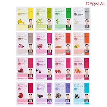 A+B Dermal Korea Collagen Essence Full Facial Mask Sheet (32-color set)