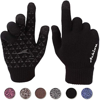 Achiou Winter Knit Touchscreen Gloves 