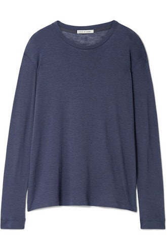 Marlon Slub Cashmere And Silk-Blend Top