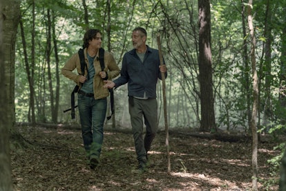 Jeffrey Dean Morgan as Negan and Blaine Kern III as Brandon in The Walking Dead Season 10, Episode 5