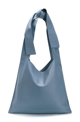Steel Blue Bow Bag