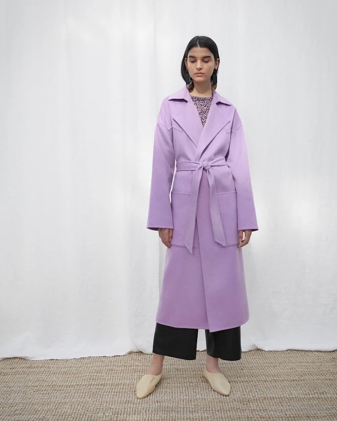 Alamo Oversized Robe Coat - Lilac