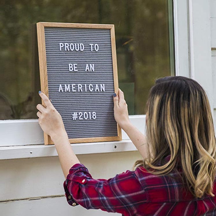 Gray Felt Letter Board