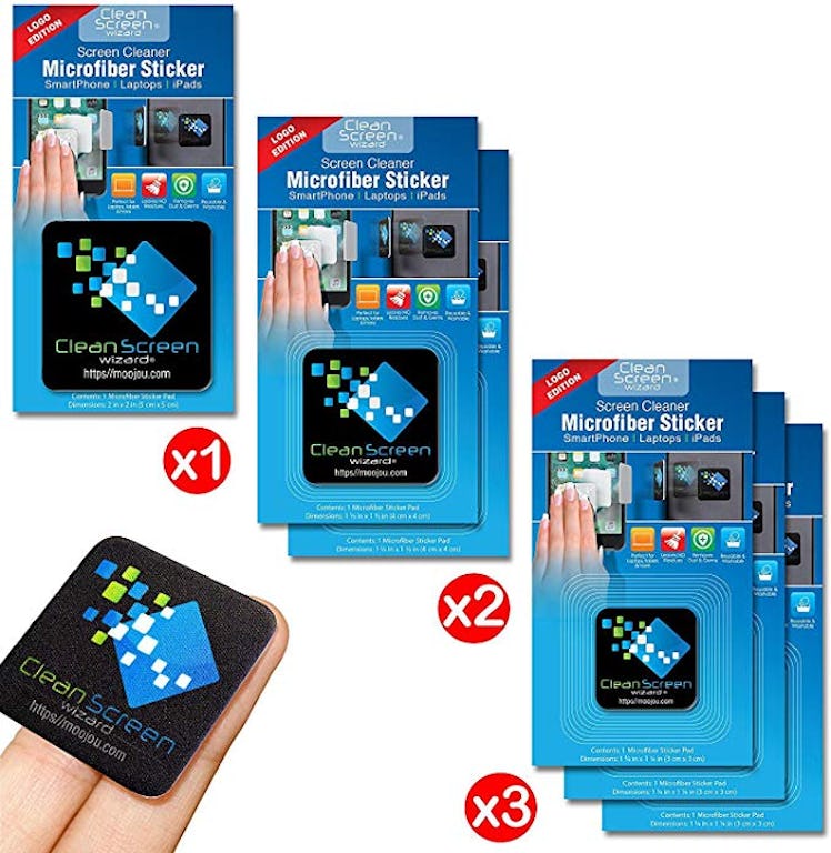 Clean Screen Wizard Microfiber Sticker