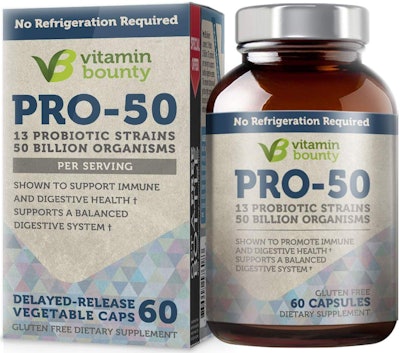 Vitamin Bounty Pro 50 Probiotic With Prebiotics