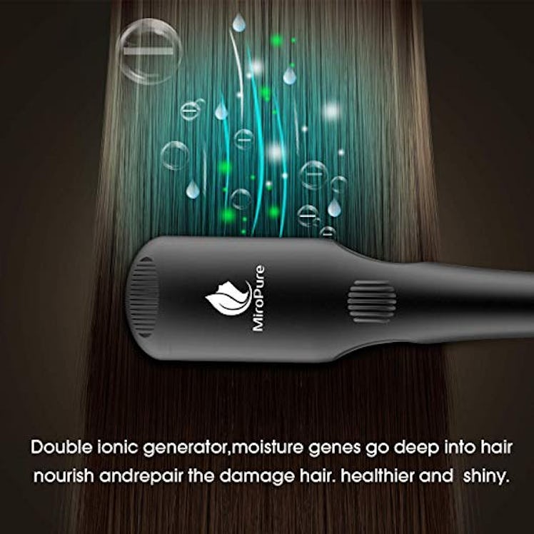 Enhanced Hair Straightener Brush by MiroPure