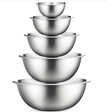 FineDine Premium Stainless Steel Mixing Bowls (5-Piece Set)