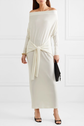 Off-the-Shoulder Stretch-Jersey Maxi Dress