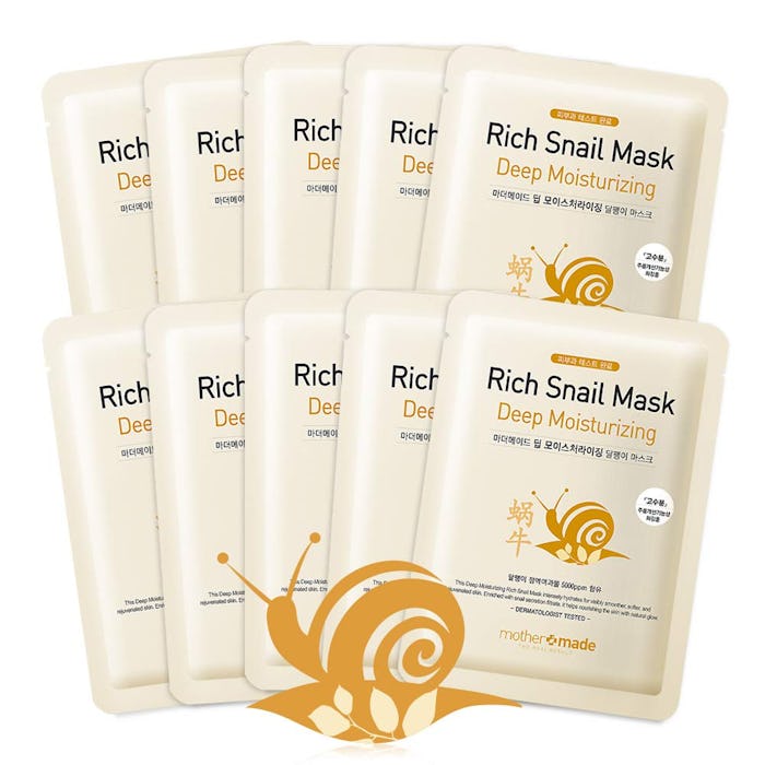 MOTHER MADE Deep Moisturizing Rich Snail Face Sheet Mask