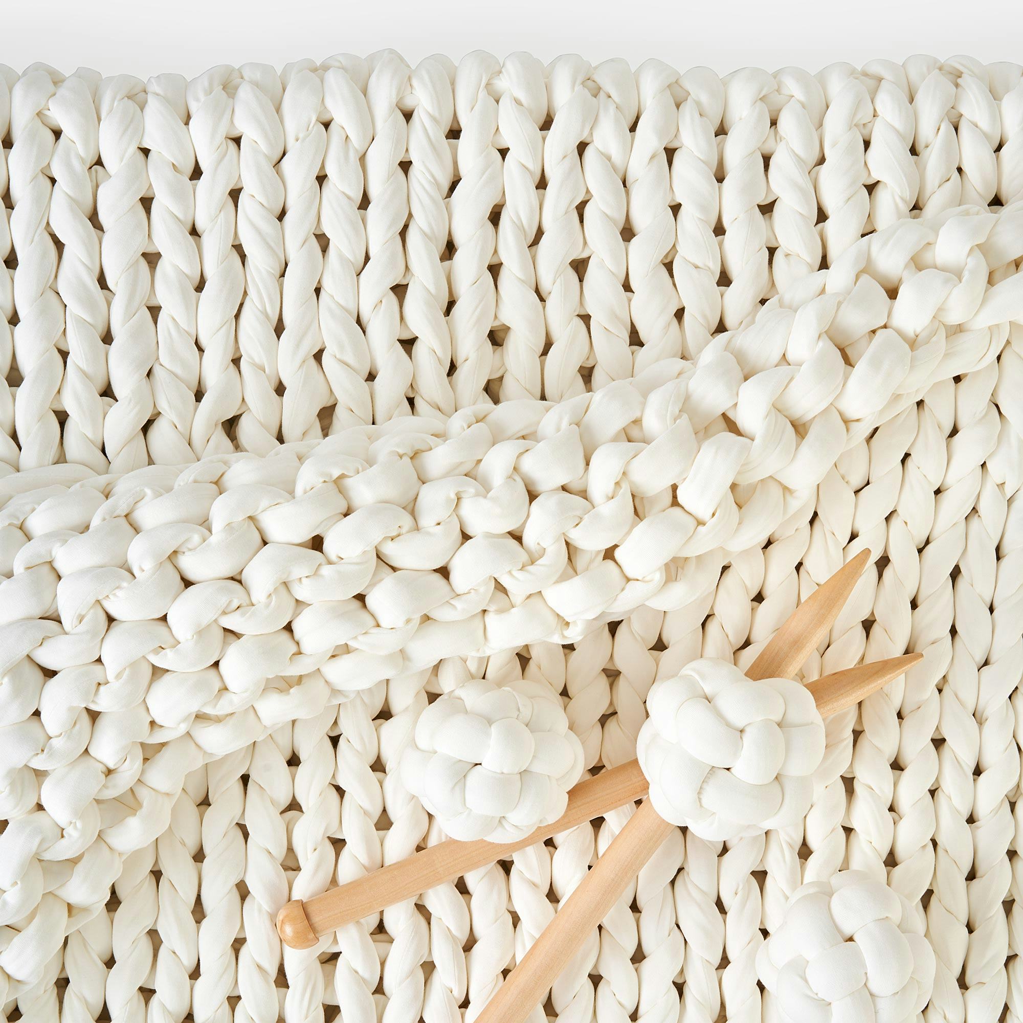 The Bearaby x West Elm Collaboration Means Chic Weighted Blankets Are