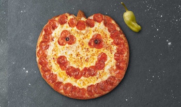Here's How To Get Papa John's Pumpkin-Shaped Pizza for your Halloween dinner.