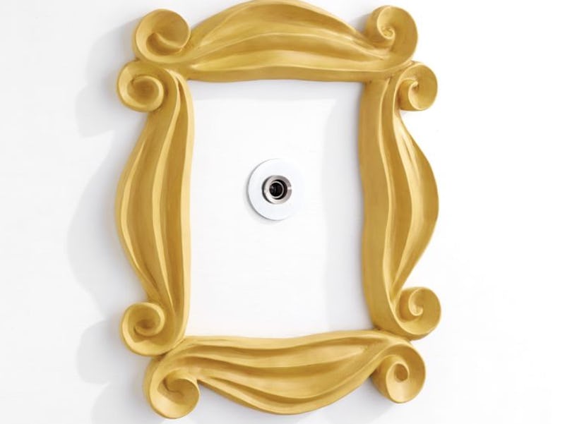 You can get the iconic peephole frame from "Friends" at Pottery Barn. 