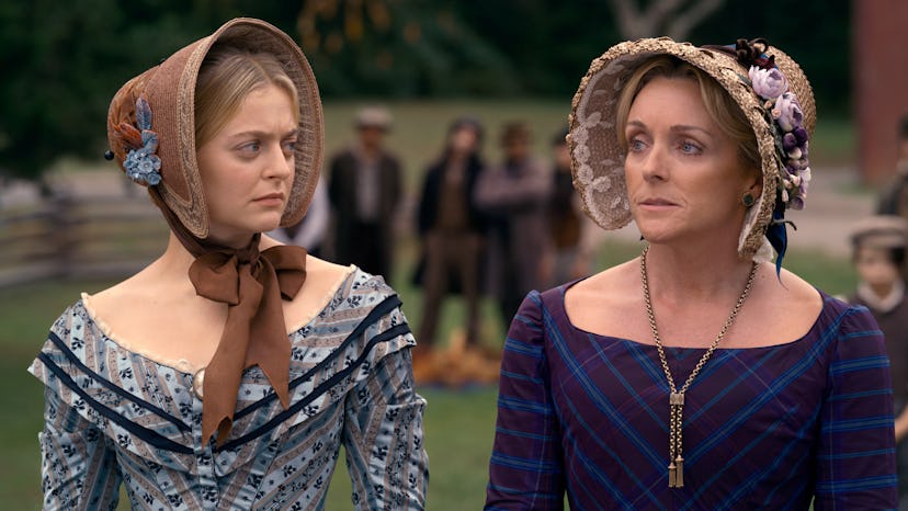Anna Baryshnikov and Jane Krakowski as Emily Dickinson's sister and mother, respectively,  in “Dicki...