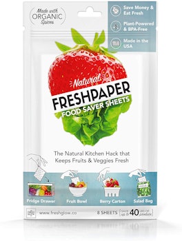 FRESHPAPER Food Saver Sheets for Produce (Package of 8)