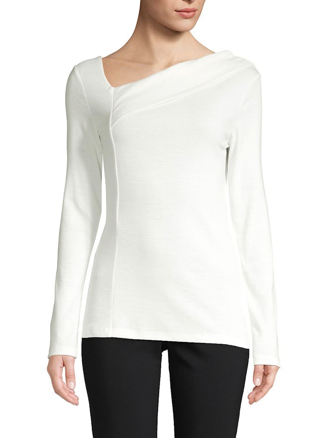 Asymmetric Neckline Top