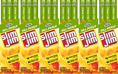 Vlasic Dill Pickle-Flavored Slim Jims. 