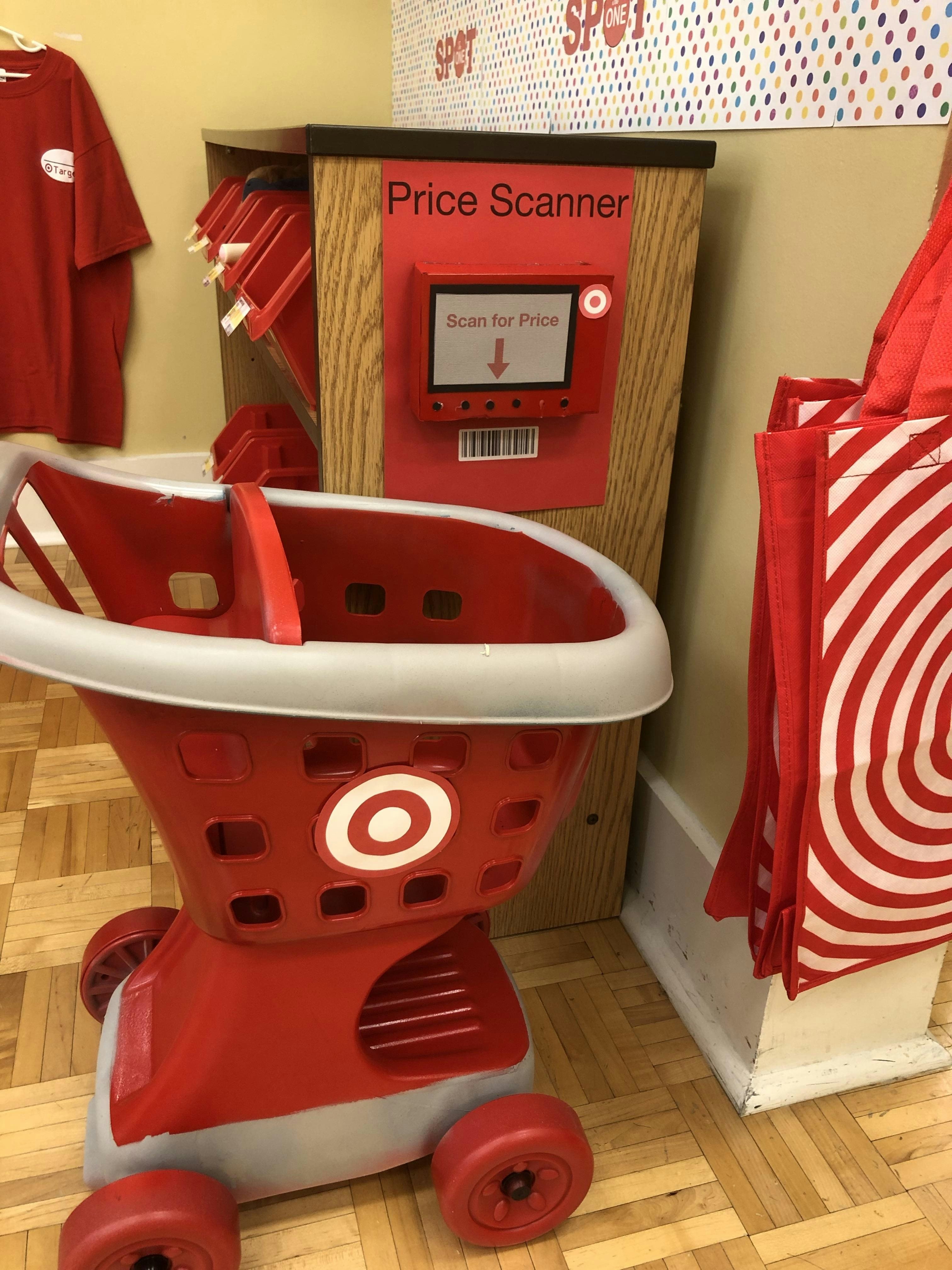 mini target shopping cart toy