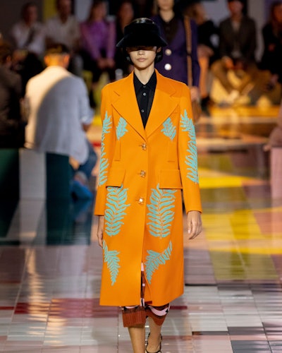 Spring 2020 Orange trend at Prada