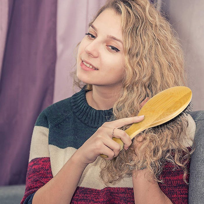 Bomyi Wooden Bamboo Hair Brush