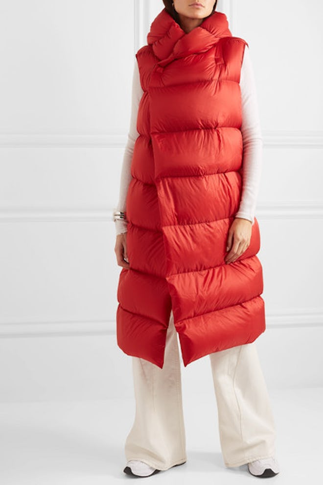 Oversized Quilted Shell Down Coat