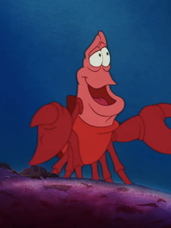 The original animated Sebastian inspired Shaggy's Little Mermaid Live! look