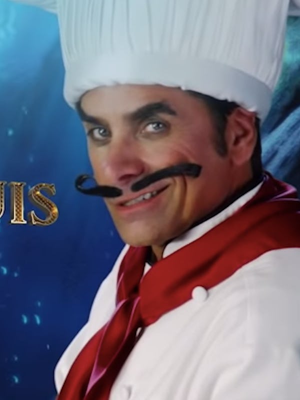 The 'Little Mermaid Live!' cast includes John Stamos as Chef Louis