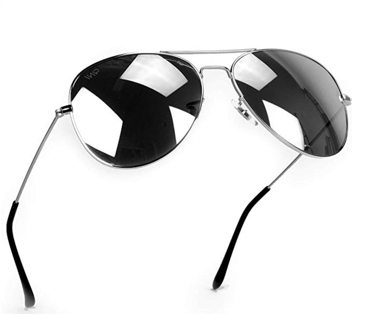 WearMe ProAviator Full Silver Mirror Metal Frame Sunglasses