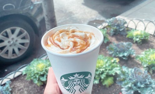 Starbucks' Caramel Apple Pumpkin Spice Drink.