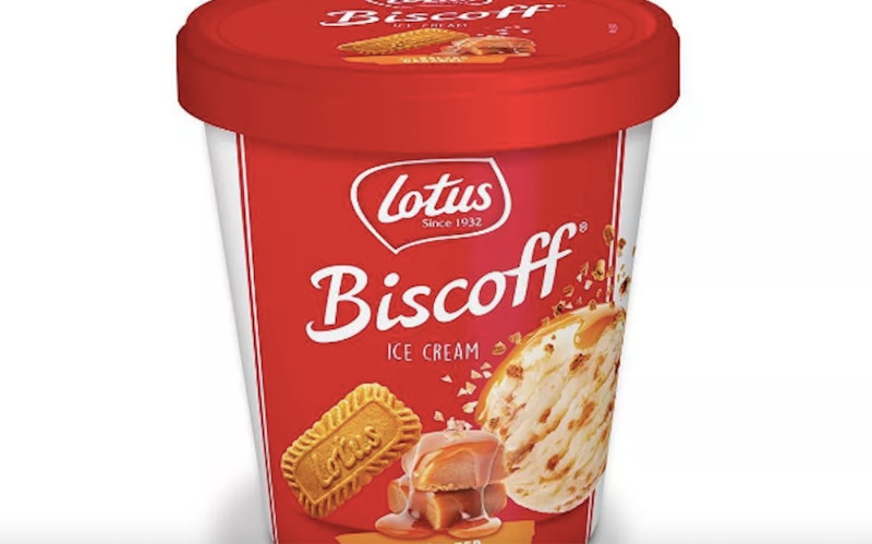 Biscoff ice cream, now available in the U.S. at Target stores. 