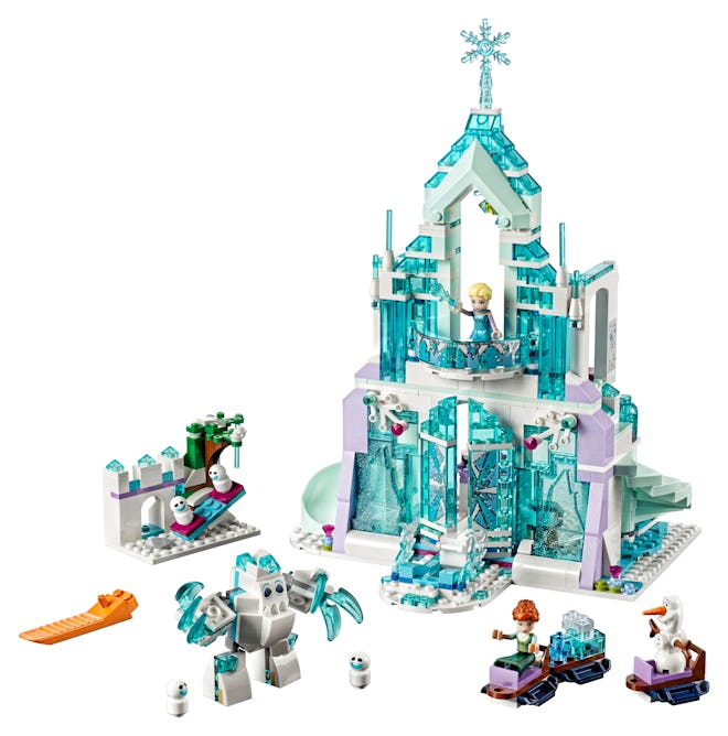LEGO Disney Princess Elsa's Magical Ice Palace 43172 Toy Castle Building Kit with Mini Dolls