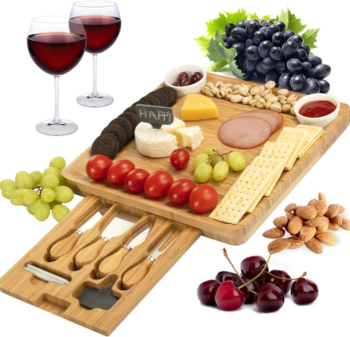 CTFT Bamboo Cheese Board and Knife Set