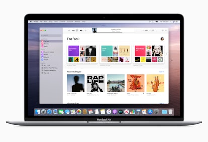 Apple Music running on MacBook Air with macOS Catalina
