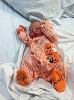 Having a baby on Halloween is the best. 