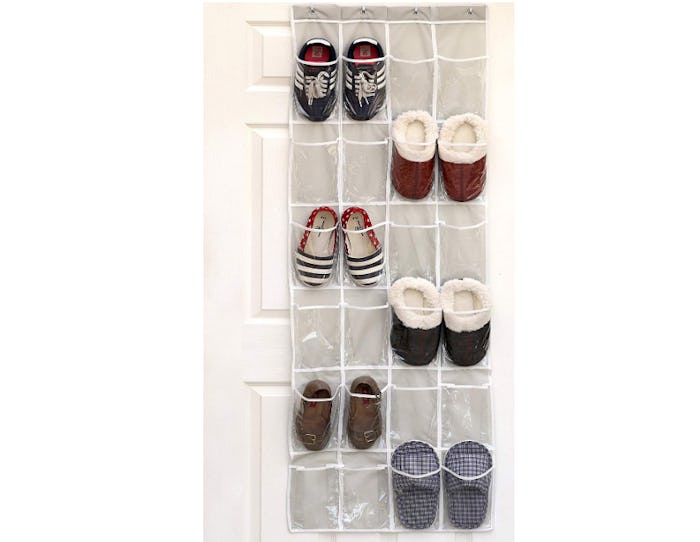SimpleHouseware Over The Door Hanging Shoe Organizer