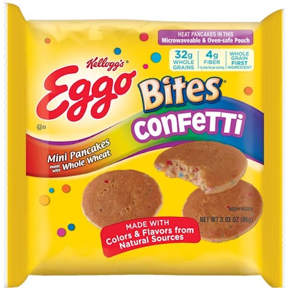 New Kellogg's Eggo Bites Confetti Pancakes Are Birthday Cake Flavored