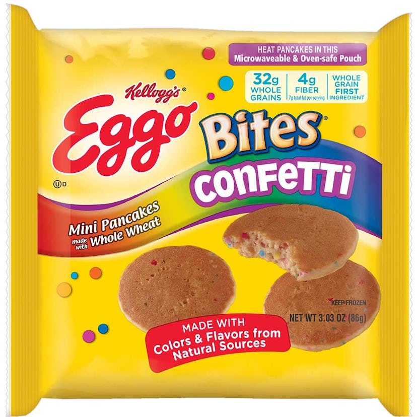 New Kellogg's Eggo Bites Confetti Pancakes Are Birthday Cake Flavored