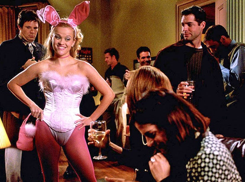 Rabbits and bunnies, like Elle Woods's costume in 'Legally Blonde,' are popular Halloween costumes.