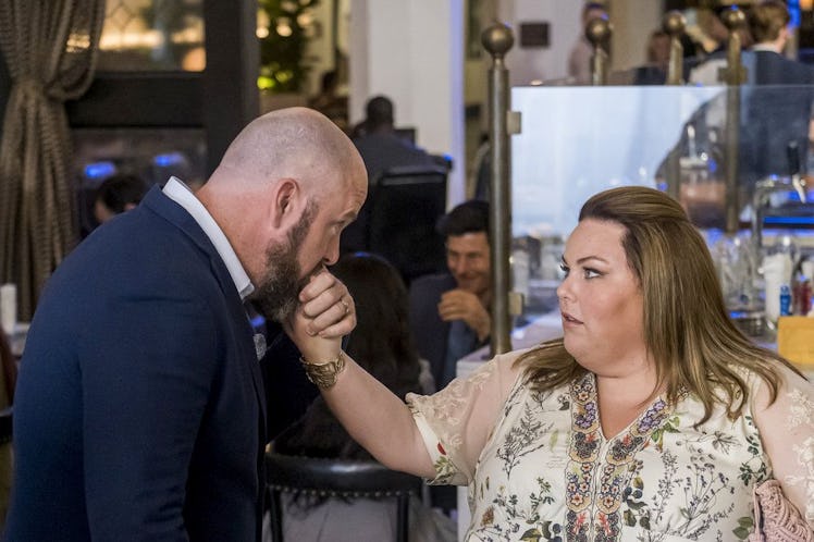 Kate (Chrissy Metz) and Toby (Chris Sullivan) in This Is Us