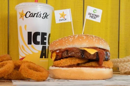 Carl's Jr.'s Beyond BBQ Cheeseburger